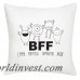 Monogramonline Inc. Personalized BFF Design Cushion Cover MOOL1066